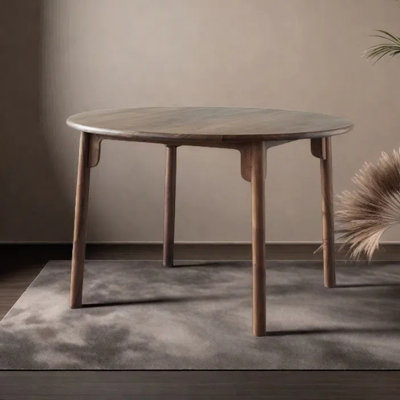 Simple and spacious round dining table