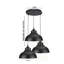 Antonio 3 - Light Black Cluster Pendant