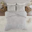 Ensemble de literie chic en chenille de coton, de style campagnard, hypoallergénique