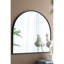 Miroir arqué 33 po x 31 po avec cadre en fer massif, pour salle de bain, chambre à coucher, vestibule