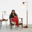 Lampe sur pied Zensa Brown