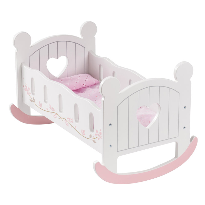 Berceau de poupée avec literie et trousse personnelle gratuite