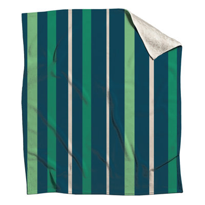 Couvertures à rayures vertes et bleues