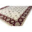 Tapis ivoire et rouge noué à la main de haute qualité
