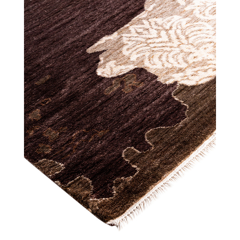 Overdyed One-of-a-Kind 8' 1" X 9' 10" Hand Knotted Area Rug