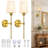 Battery Operated Wall Sconce Set Of 2,White-589346828
