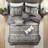 7 Piece Grey King Comforter - Luxury Bedding
