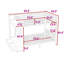 Lit superposé avec tablettes et tiroirs de rangement multifonctionnels, échelle-1039492708
