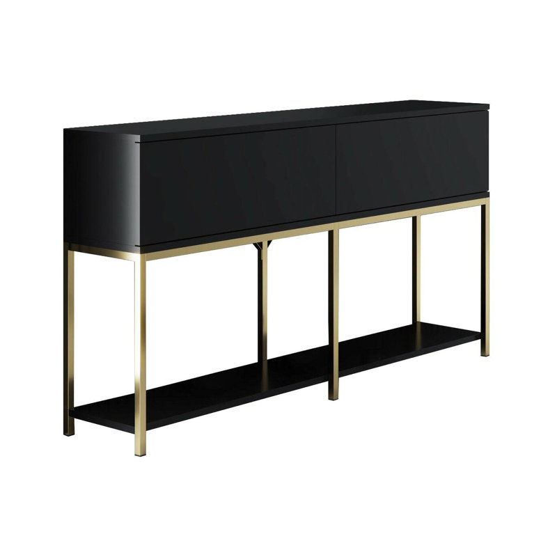 Adharsh 150cm Sideboard, Black/Gold