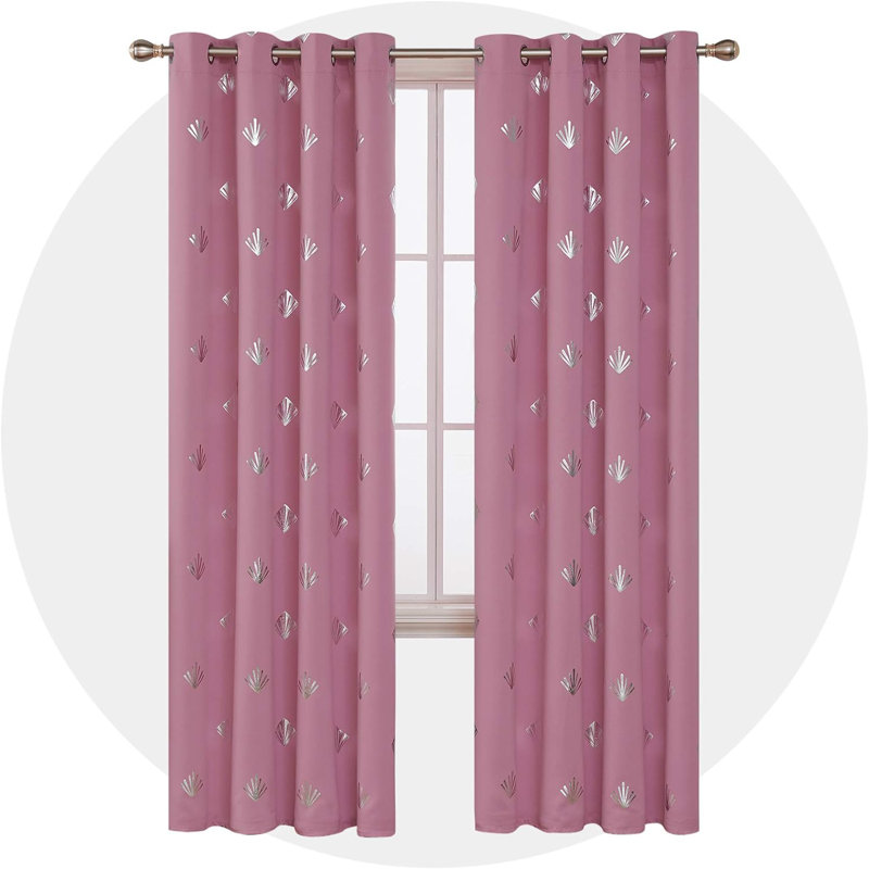 Blackout Curtain Pair, Black, 140cm Wide x 260cm Drop
