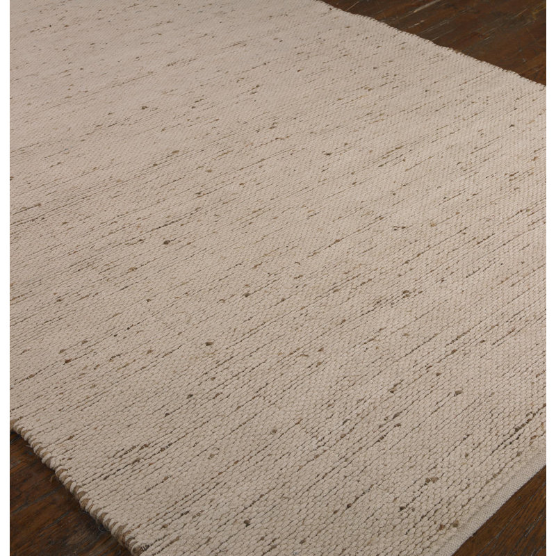 Tapis fabriqué à la main naturel Ludie, Rectangle 5 pi x 8 pi