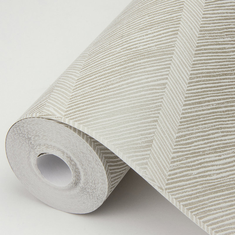 Rouleau de papier peint L 33 pi x l 20,5 po Aspen, Champagne