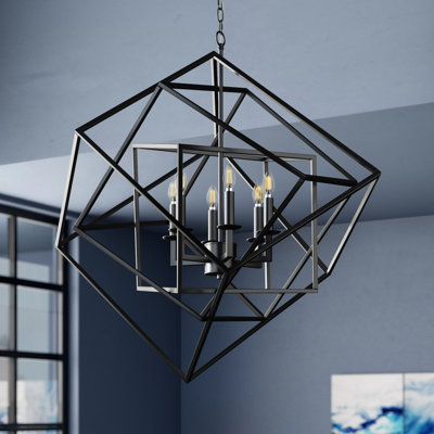 Lustre géométrique à 6 lumières Juillac