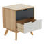 Crooke 42cm W Manufactured Wood Bedside Table