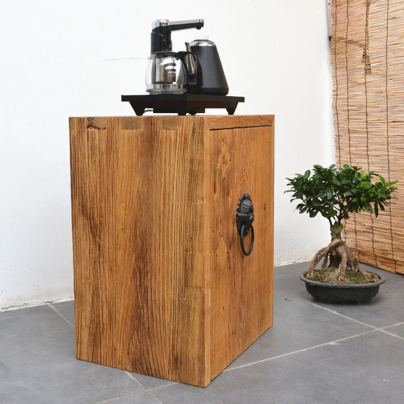 Armoire console en bois d'orme massif