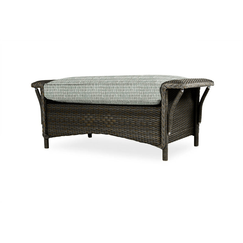 Nantucket Outdoor Ottoman, Remy Pebble, Mink