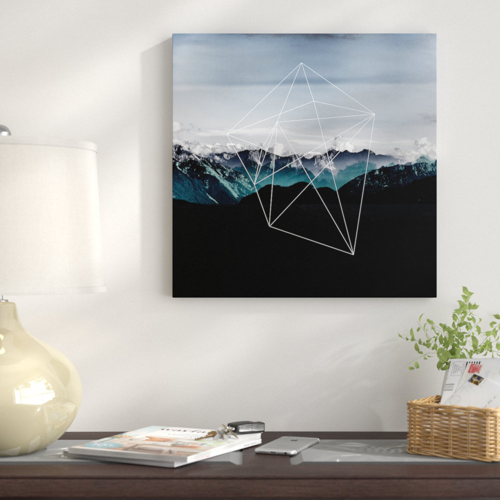 East Urban Home 'Mountains II' Graphic Art Print on Canvas - Wayfair Canada