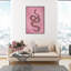 Cadre rose sur toile «Pink Around I»-59215181-59215188