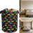 Large Foldable Laundry Basket With Handles - Breathable Canvas Hamper For Laundry Room, Bedroom, Bathroom Or Dorm, Collapsible Storage Bin With Reinforced Stitching