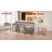 Upholstered Counter Stool with Metal Frame-55525026