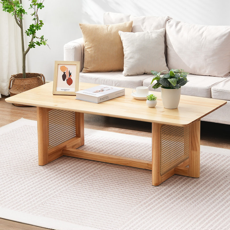 Solid Wood Coffee Table with Storage
