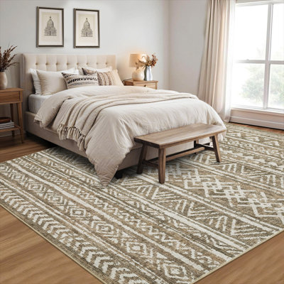 Tapis lavable à la machine Vintage avec envers antidérapant