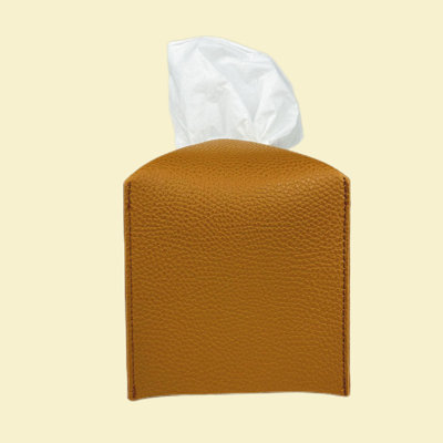 Modern PU Leather Square Tissue Box Cover