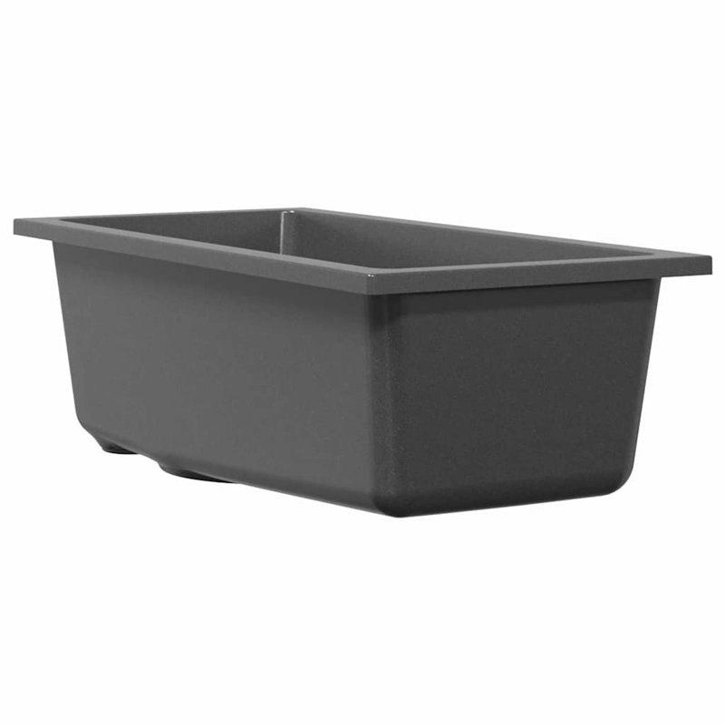 Kitchen Sink Granite, Grey, 14cm H  x 21cm W  x 44cm D