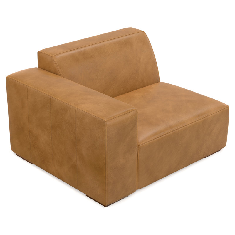 Rex Sienna Genuine Leather Left Arm Sofa Module