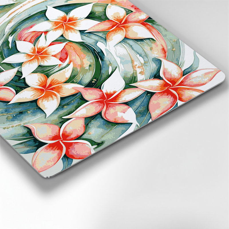 Art mural hawaïen en forme d'étoile beige, H 11 po x l 14 po