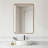 Rectangular Metal Wall Mirror with Rounded Corner