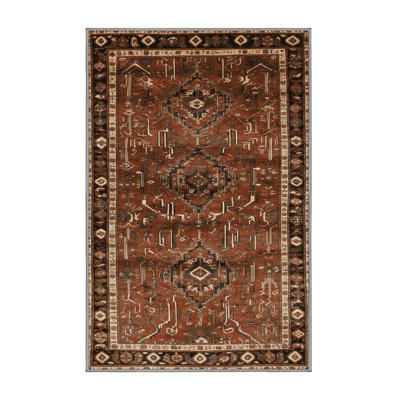 Tapis brun lavable à la machine