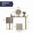 Glenwood Makeup Table and Vanities with Dresser with LED Lights Mirror