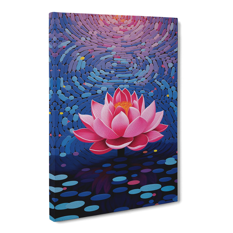 Lotus Flower Op - Print, 76cm H x 50cm W x 3cm D