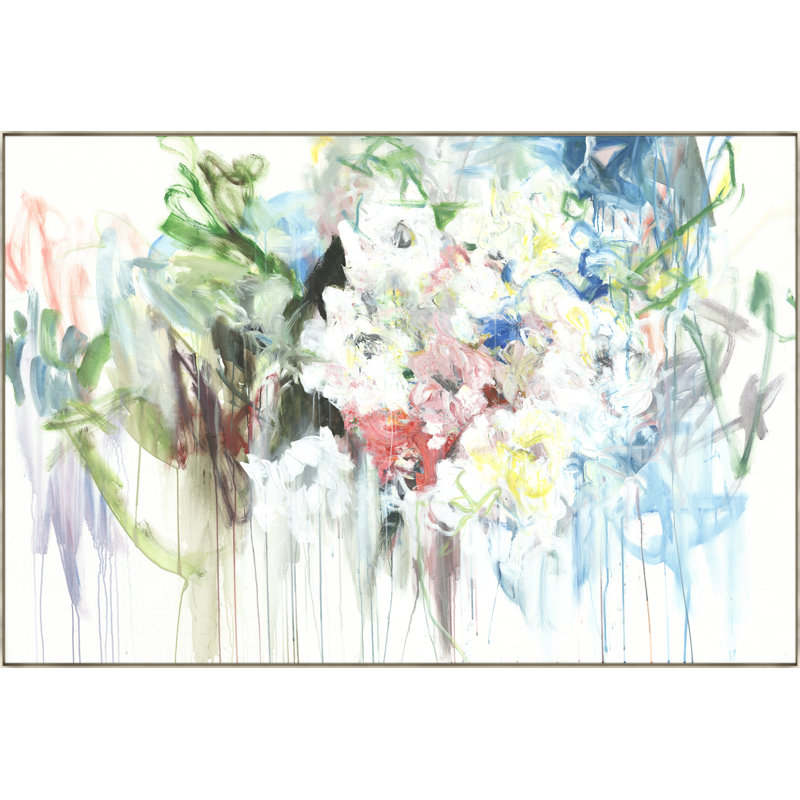 Waltz Of Flowers Print by Sara Brown, 25.5" H x 37.5" W , Image Brush Gel