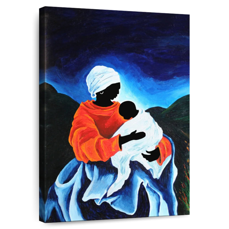 Lelend Madonna and Child Berceuse, H 48 po x l 32 po