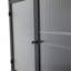 Armoire de rangement murale en métal à 2 portes avec portes et tablettes en verre trempé pour la salle de bain, la cuisine, le salon et le bureau