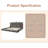 Gray Wood Frame Platform Bed-1617564682