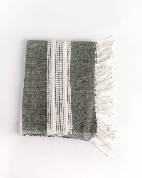 Aden Cotton Hand Towel, Dark Gray