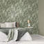 Peel and Stick Wallpaper 41 CM x 10 M, Green Floral Contact Paper, Yellow Flower and Cats Pattern, Self Adhesive Stick on Wallpaper