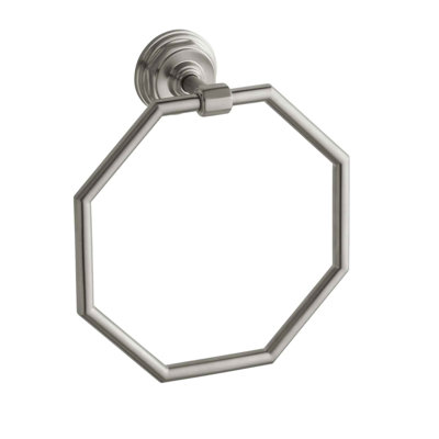 Pinstripe Wall Mounted Towel Ring