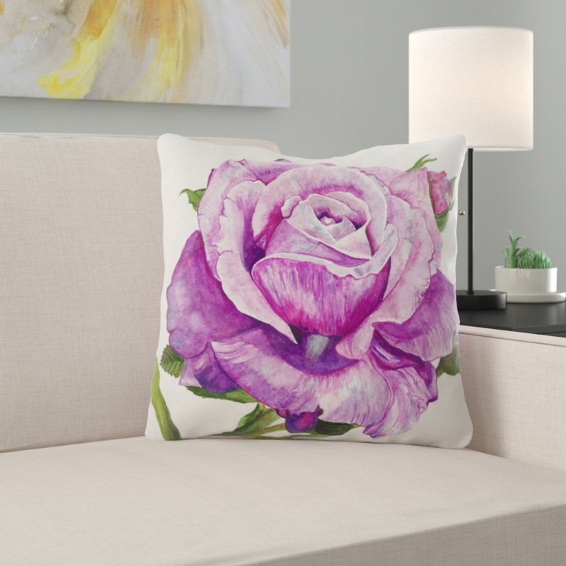 Coussin décoratif painting Winningham, Microsuède, Intérieur