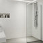 Paroi de douche fixe sans cadre de l 34 po x H 74 po avec verre de 3/8 po Zenith
