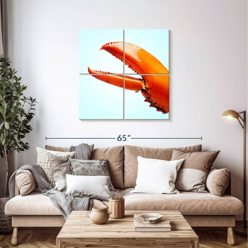Griffe de homard rouge Brampt, H 38 po x l 38 po