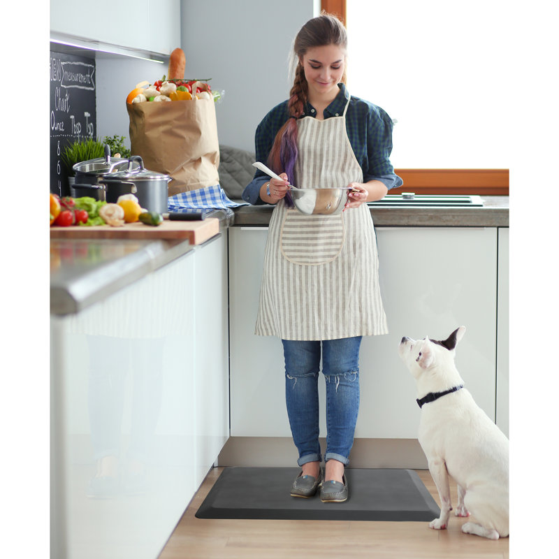 Tapis de cuisine antidérapant, Gris