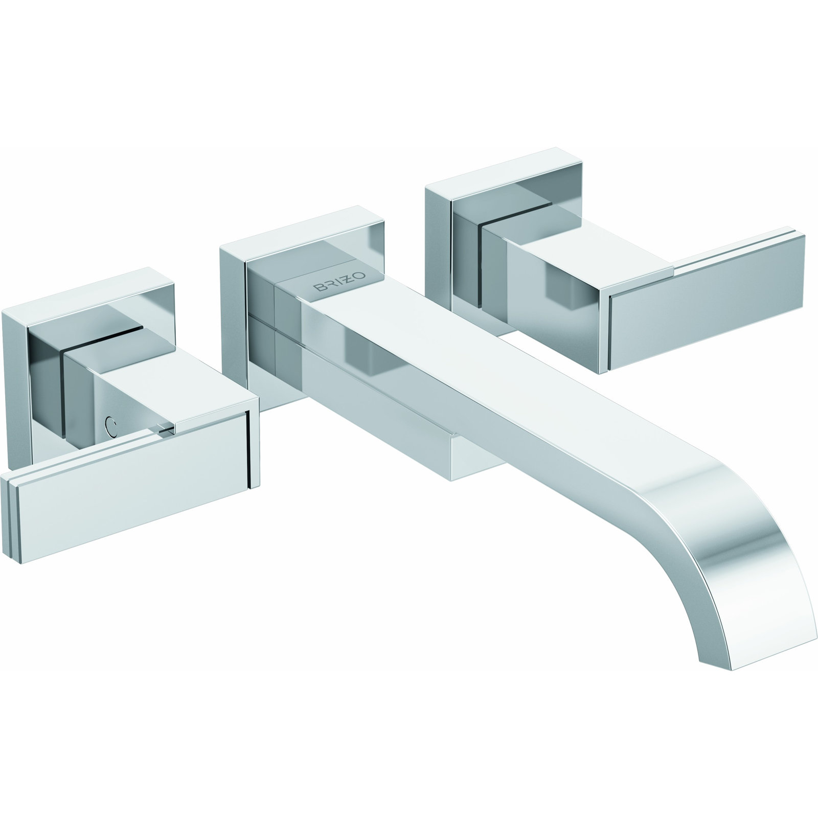 Siderna® Two-Handle Wall Mount Tub Filler, Chrome, Lever