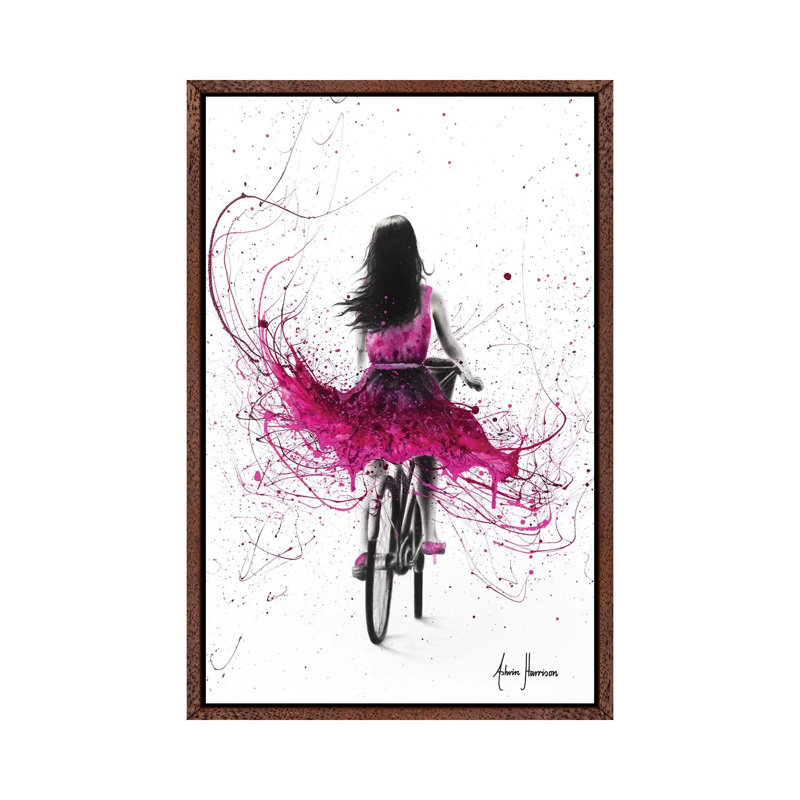 Quintessential Cycle by Ashvin Harrison - Print on Canvas, Classic Brown Wood Framed, 152.5 cm H x 101.5 cm W