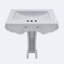 Lavabo de salle de bain 34 po