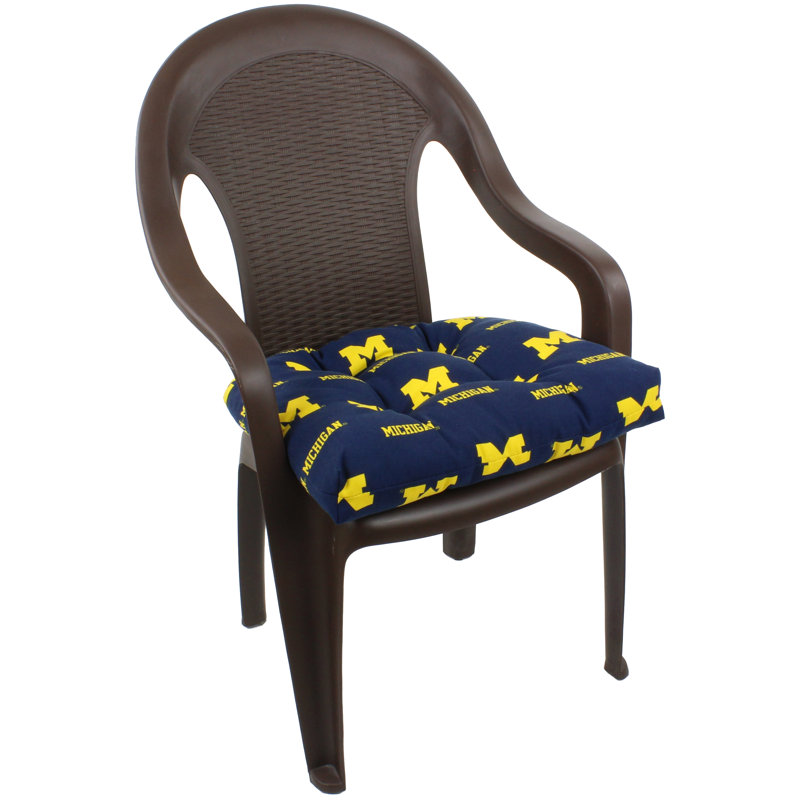 NCAA Outdoor 3'' Dining Chair Cushion