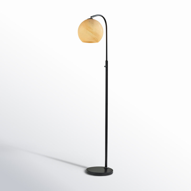 Dounia 57.5'' Black Arched Floor Lamp